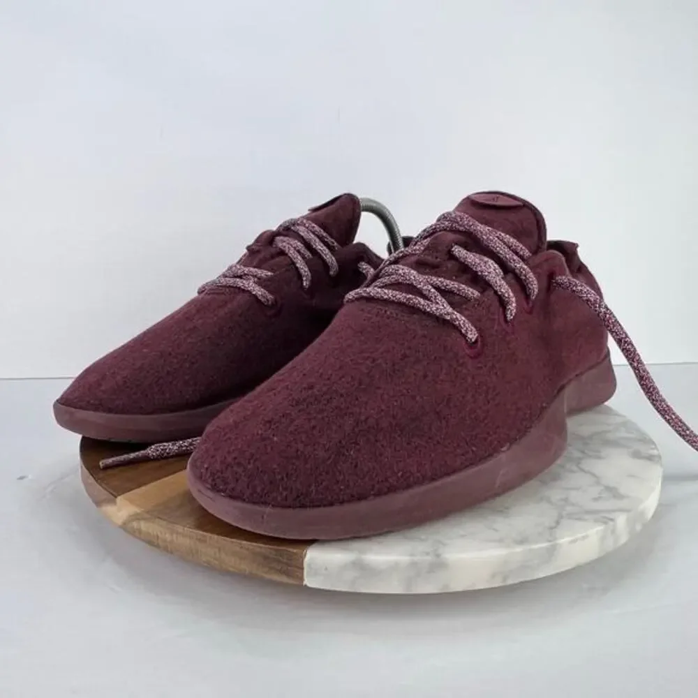 Allbirds Wool Runner Maroon Running Lace Up Men's Sneaker‎ Shoes US 10